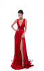 Tarik Ediz 50446 Red Front Dress