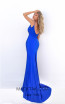 Tarik Ediz 50725 Royal Blue Back Dress