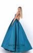 Tarik Ediz 50726 Turquoise Back Dress