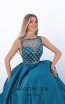 Tarik Ediz 50726 Turquoise Front Dress