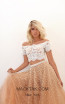 Tarik Ediz 50743 Gold Front Dress
