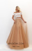 Tarik Ediz 50743 Gold Front Dress