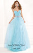 Tarik Ediz 92336 Front Blue Dress