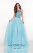 Tarik Ediz 92555 Azura Front Blue Dress