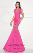 Tarik Ediz 92729 Front Pink Dress
