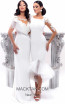 Tarik Ediz 93344 Ivory Front Dress