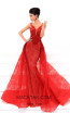 Tarik Ediz 93439 Red Front Evening Dress