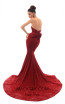 Tarik Ediz 93612 Red Back Dress