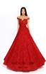 Tarik Ediz 93644 Red Front Dress