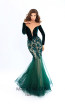 Tarik Ediz 93657 Emerald Front Dress