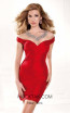 Tarik Ediz 90367 Front Red Dress