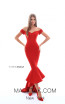 Tarik Ediz 50284 Prom Red Front Dress