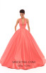 Tarik Ediz 50401 Coral Front Prom Dress