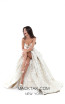 Tarik Ediz 50404 Cream Front Prom Dress