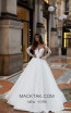 Tarik Ediz 50408 Ivory Front Prom Dress