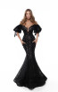 Tarik Ediz 50411 Black Front Prom Dress