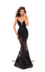 Tarik Ediz 50412 Black Front Prom Dress