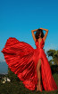 Tarik Ediz 50444 Red Front Prom Dress