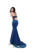 Tarik Ediz 50445 Royal Blue Back Prom Dress