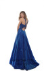 Tarik Ediz 50451 Royal Blue Back Prom Dress