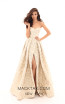 Tarik Ediz 50455 Cream Front Prom Dress