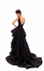 tarik ediz 50463 black back dress