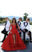 Tarik Ediz 50464 Red Front Prom Dress