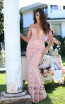 Tarik Ediz 50477 Pink Front Prom Dress