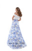 Tarik Ediz 50496 Blue Back Prom Dress