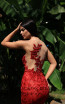 Tarik Ediz 50501 Red Back Prom Dress