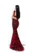 Tarik Ediz 50502 Black Red Back Prom Dress