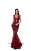 Tarik Ediz 50502 Black Red Front Prom Dress