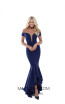 Tarik Ediz 50513 Navy Front Prom Dress