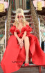 Tarik Ediz 50531 Red Front Prom Dress