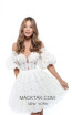 Tarik Ediz 50535 Ivory Front Prom Dress