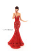 Tarik Ediz 93611 Red Front Prom Dress