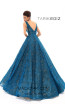 Tarik Ediz 93617 Turquoise Back Prom Dress