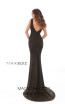 Tarik Ediz 93643 Olive Green Back Prom Dress