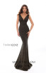 Tarik Ediz 93643 Olive Green Front Prom Dress