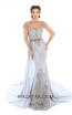 Tarik Ediz 93757 Cloudy Blue Front Evening Dress