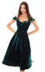 Tarik Ediz 93668 Emerald Front Dress