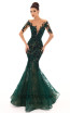 Tarik Ediz 93669 Emerald Front Dress