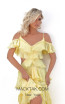 Tarik Ediz 50682 Yellow Front Dress