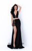 Tarik Ediz 50689 Black Front Dress