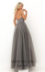 Tarik Ediz 50692 Silver Back Dress