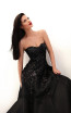 Tarik Ediz 50695 Black Front Dress