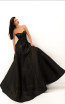 Tarik Ediz 50695 Black Front Dress