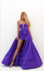 Tarik Ediz 50699 Purple Front Dress