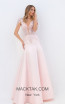 Tarik Ediz 50746 Pink Front Dress