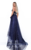 Tarik Ediz 50753 Navy Back Dress